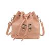 Large Capacity Stylish Shoulder Bag For Women Winter New Design Casual Bucket Bag In Black Silver Khaki Rose Pink Light Pink Blue Green White Colors