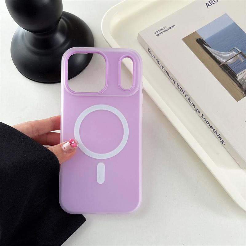 Custodia Magnetica in Gelatina Colore Caramella Per iPhone 17 Air 16 15 14 Plus 13 12 11 Pro Max Per Magsafe Cover Posteriore Rigida in PC Antiurto