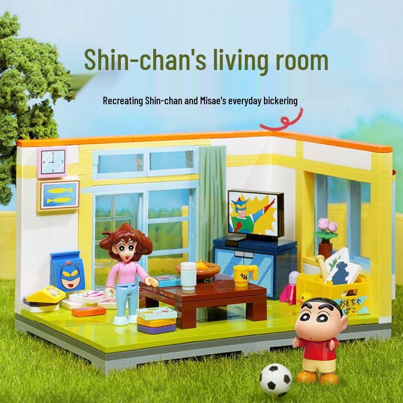 Keeppley Crayon Shin-chan Action Kamen Car Collectible Anime Figurine - Toy Gift for Children 20617.