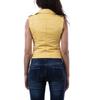 Waistcoat Jacket Yellow Women Leather Western Button Vest Coat Lambskin Classic