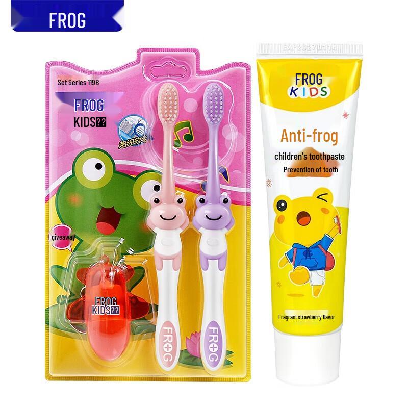 

Frog Kids Soft Bristle Toothbrush & Toothpaste Set