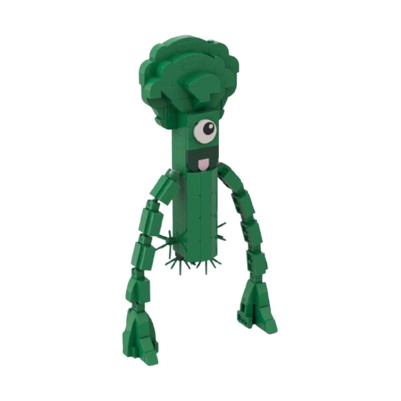 Maze Witch Building Blocks Compatible With Lego, Green Cabbage Table Decoration, Diy Toy For Kids