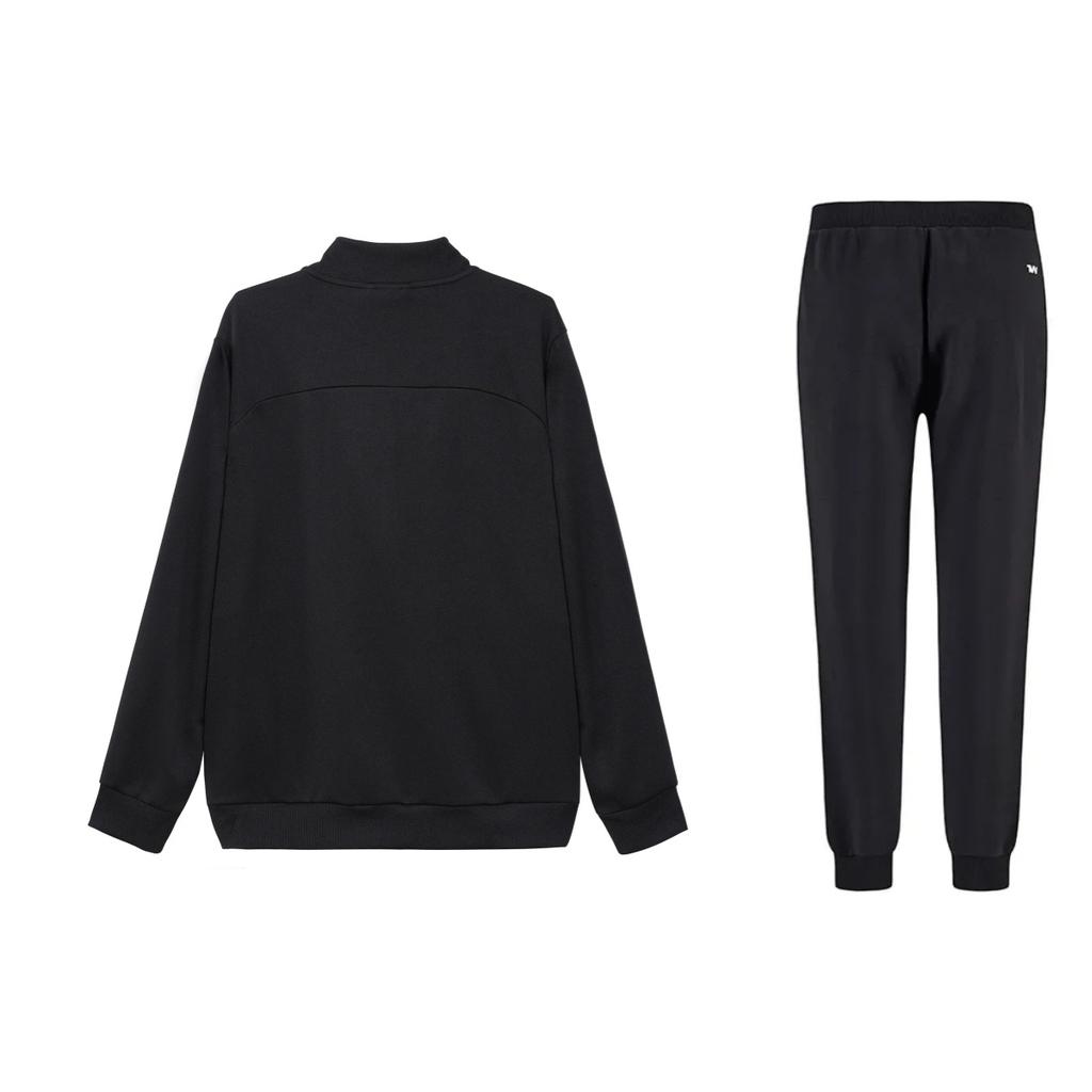 Under Armour Solid Color Stand Collar Long Sleeve Fitness Top Comfortable Mid Waist Elastic Pants Casual Sports Suit 23600304-001+21600705-001