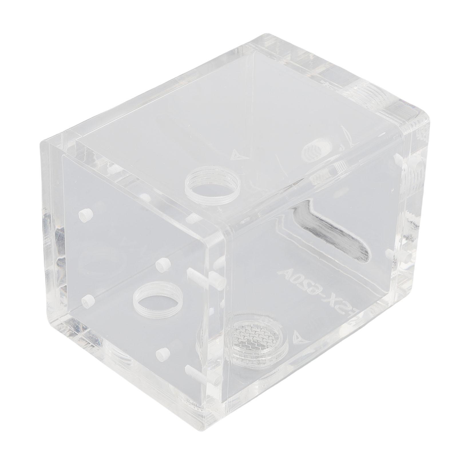 

Computer Water Tank Cooler 80mm 150ml Acrylic G1 4x4 Water Cooling Reservoir with Filter for Computer Cooling System