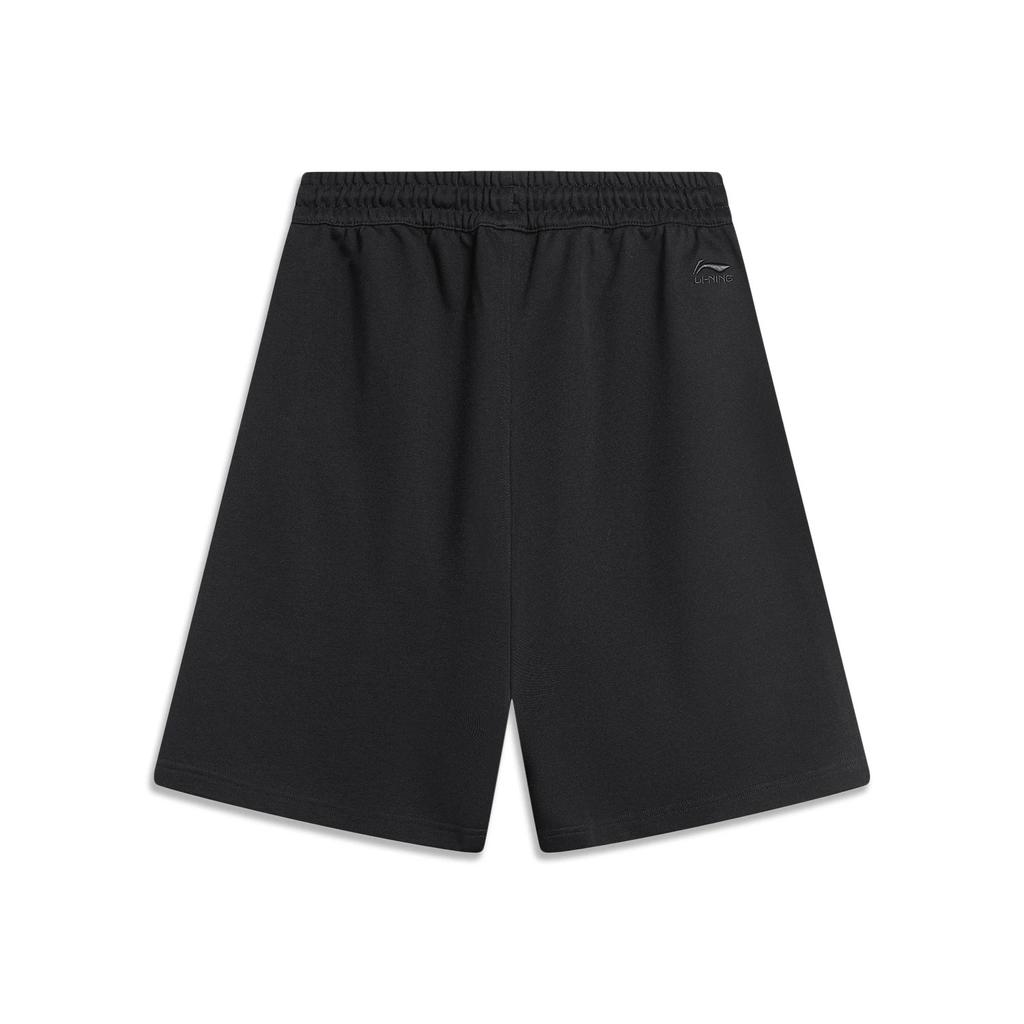 Li-Ning X OG_Slick Collaborative Skateboard Series Letter Print Drawstring Loose Casual Shorts Men Bottoms Black AKST459-1