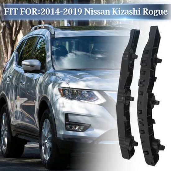 For Nissan Rogue 2014- Front Bumper Retainer Mounting Brackets Right Left