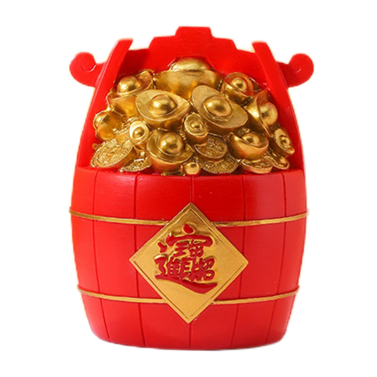 

Смола Копилка Мешок Денег Фигурка Форма Для Украшения Дома 11x13см красный