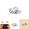 Fashionable Rhinestone Alloy Ear Clips European American Style For Women