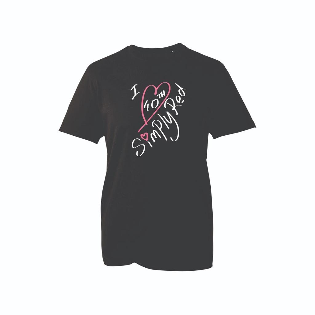Soul Music Jubiläum T-Shirt Retro 80er Popband Fan Geschenk Rotes Herz Grafik-T-Shirt