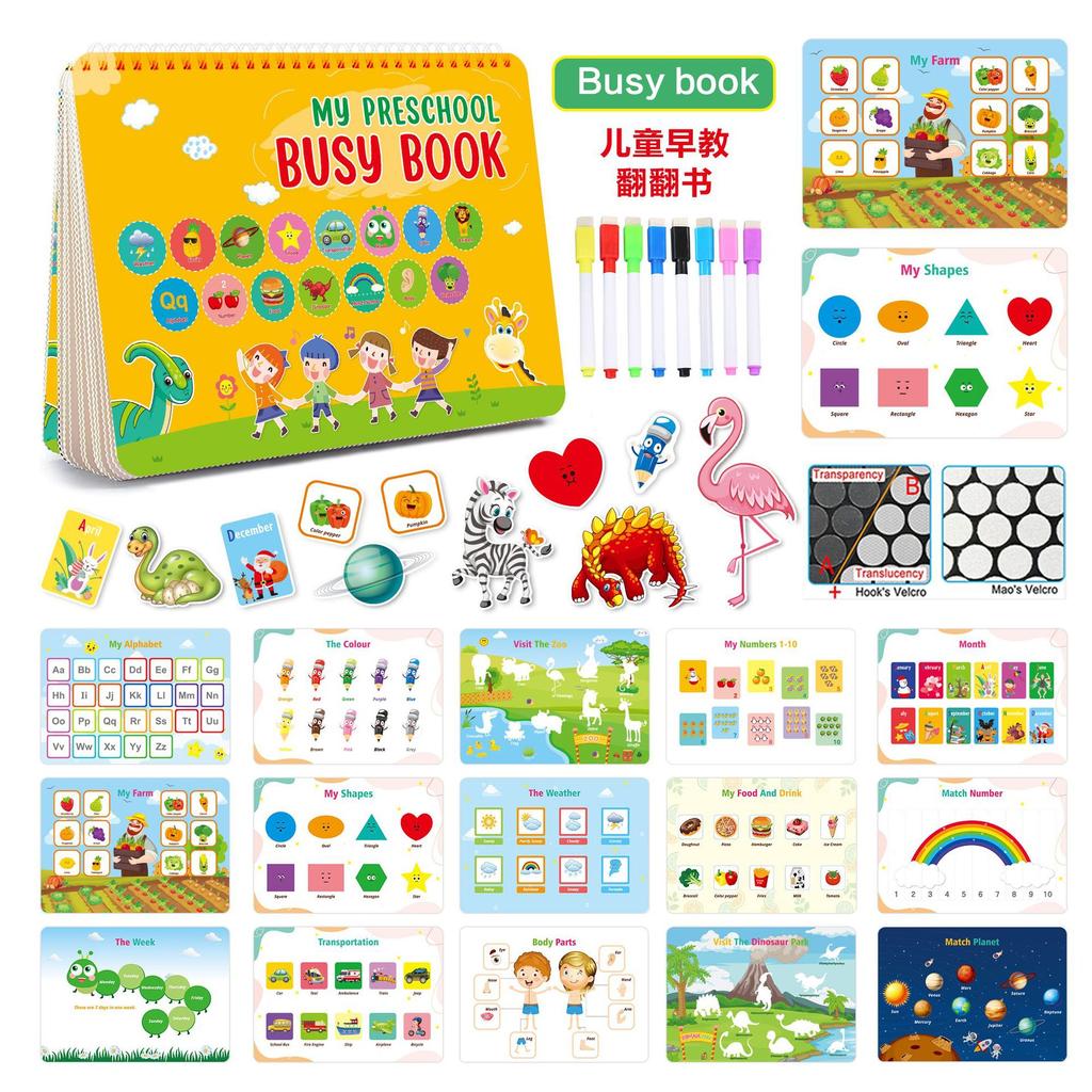 Children's Early Education Cognitive Tear-and-stick-paste Books, Flip Books, and Educational Quiet Books
