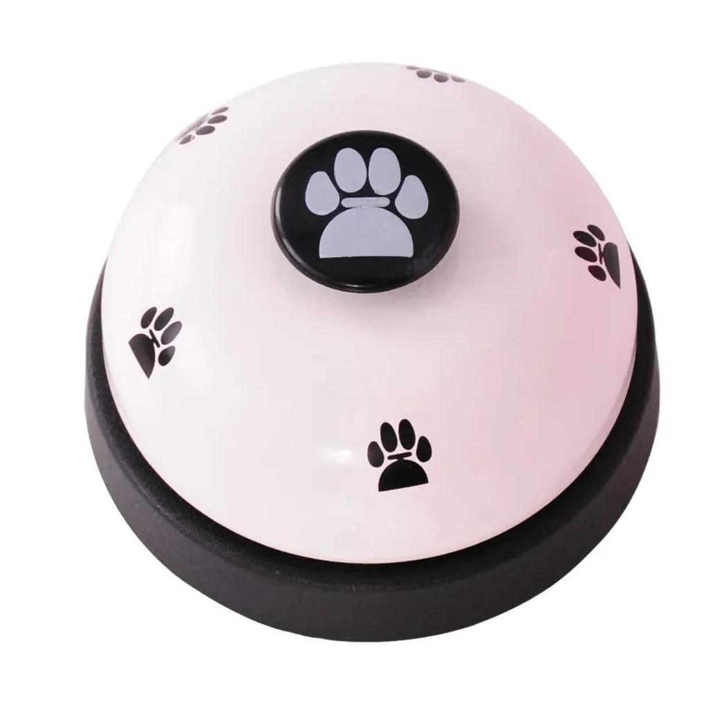 Color Design Dog Training & Meal Bell - Stainless Steel Paw Print Design Durable & Child-Friendly Dogs Cats Toy Bell Palying