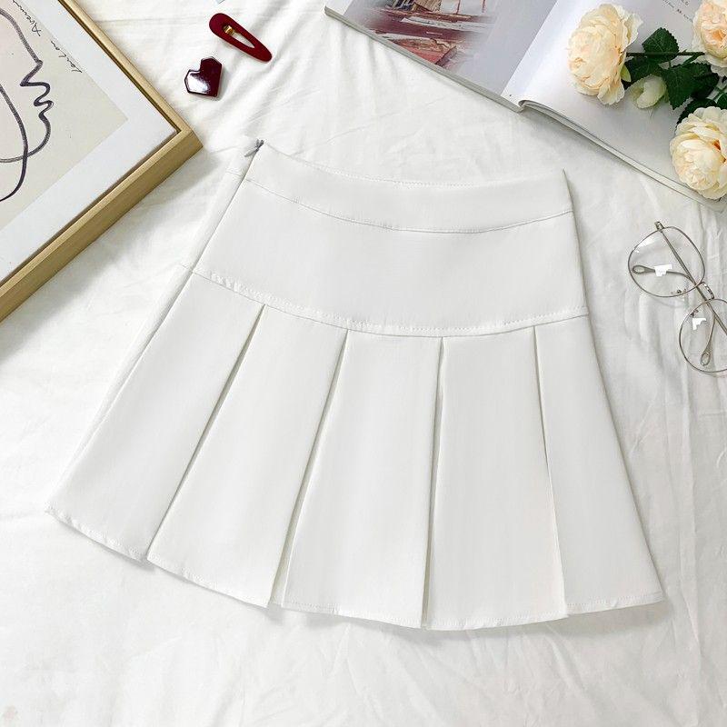 Women's 2025 High Waist Petite A-line Pleated Short Skirt - Academy Style