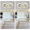 49.5*13cm Living Room Minimalist Integrated Pendant Light Fan Household Silent Electric Fan Light Modern Bedroom Ceiling Fan Lamp