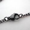 [Used] Louis Vuitton/Louis Vuitton Pendantif Champs Elysees Black LV Logo Necklace/g499-30