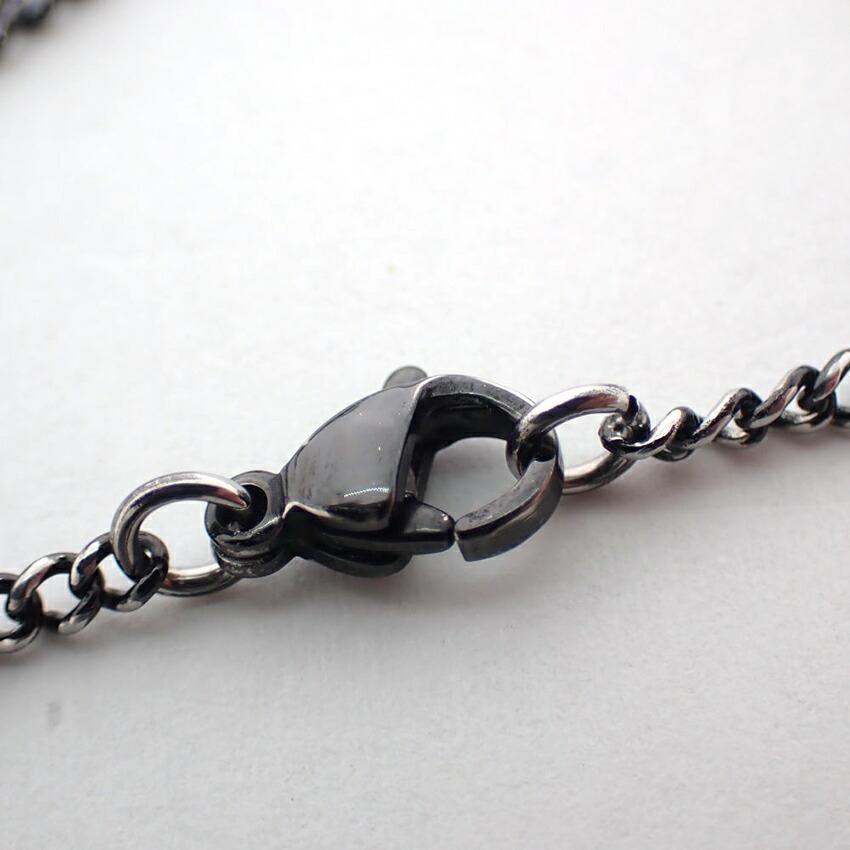 [Used] Louis Vuitton/Louis Vuitton Pendantif Champs Elysees Black LV Logo Necklace/g499-30