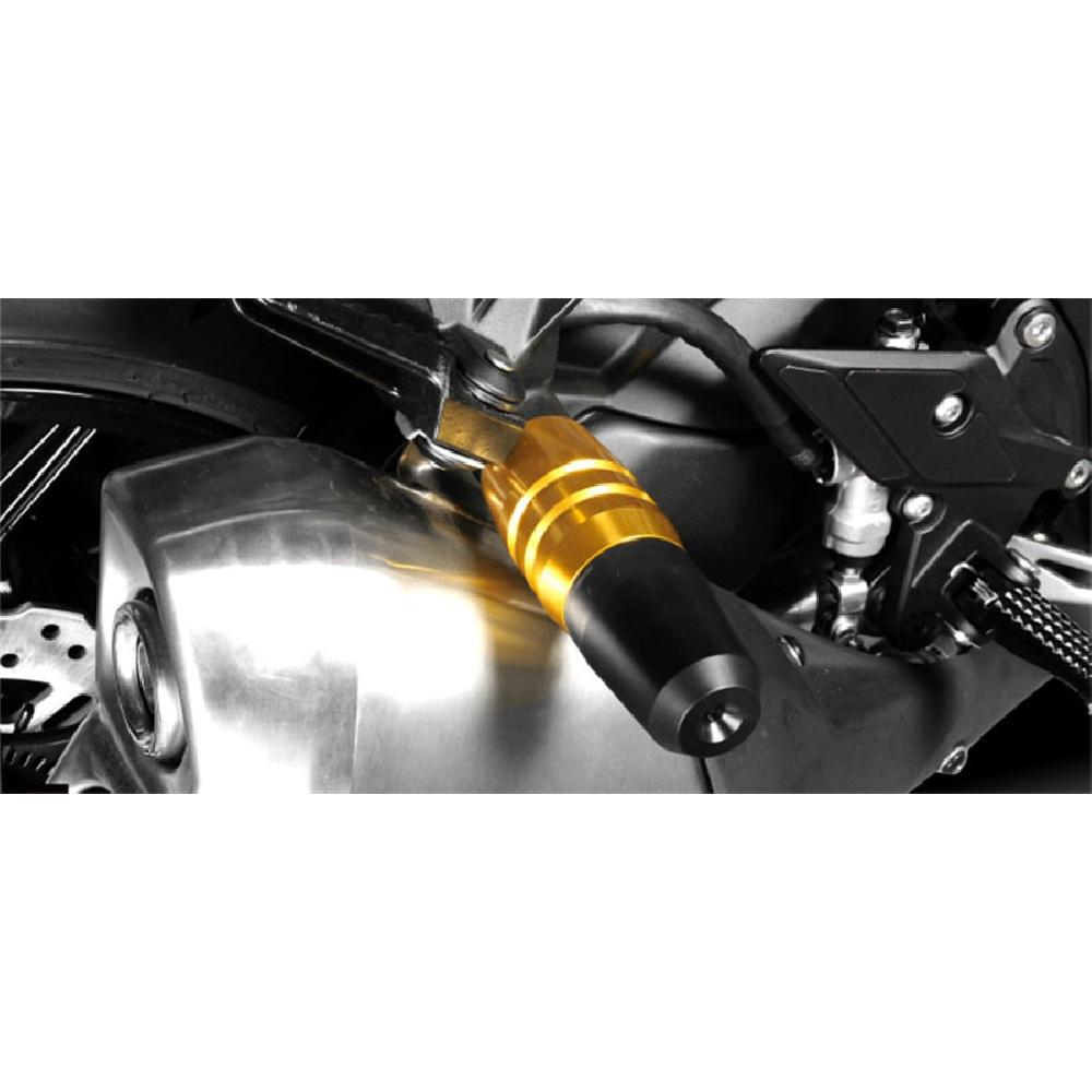 Universal Black Aluminum Motorcycle Panel Engine Protector Guard Crash Slider 1X