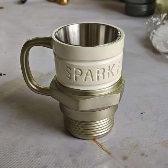 Funkenfangbecher Auto-Thema Kaffeetasse Retro-Motor Funkenfang-Design Trinkgeschirr für Auto-Liebhaber Mechaniker Geburtstags-Weihnachtsgeschenke