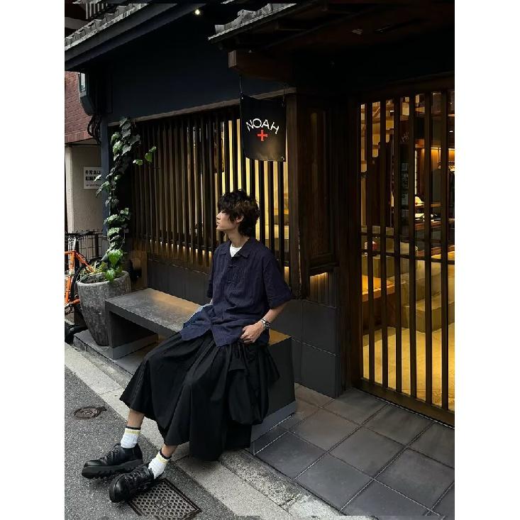 Summer Clothing Men'S Retro Casual Shirt Student Loose Niche Design Fun New Men'S Top For Outdoor Wear