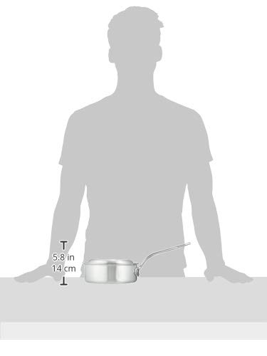 EBM Aluminum Pro Chef Shallow Saucepan (with Measuring Scale) 18cm