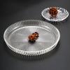 Hot Selling Eco-Friendly Food Grade PC Material Transparent Plate Shatterproof Heat Resistant Non-Toxic Fruit Plate for Outdoor
