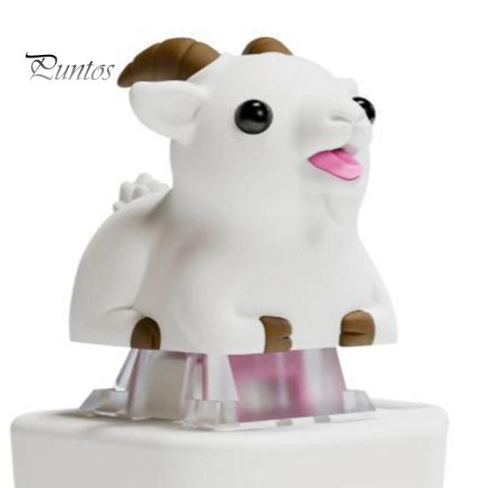 Finger Clicker Device 1/2Pcs Goat Keyboard Fidget Toy with Sound, Rechargeable Sheep Animal Push Button Toy, Decompression Keychain for Anxiety Relief