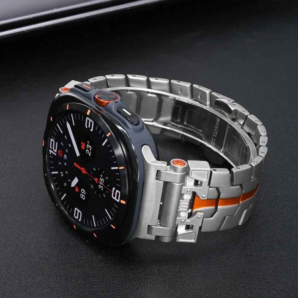 Stainless Steel Bracelet for Samsung Galaxy Watch Ultra 47mm Band for SAMSUNG 7 GALAXY ULTRA 47MM Men Business Strap Watchband