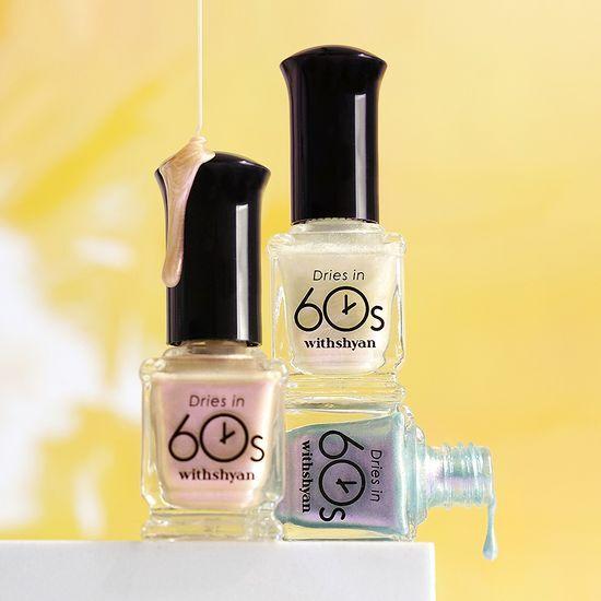 WITHSHYAN 60-Second Manicure Syrup Solid Glitter 9ml 40 Types