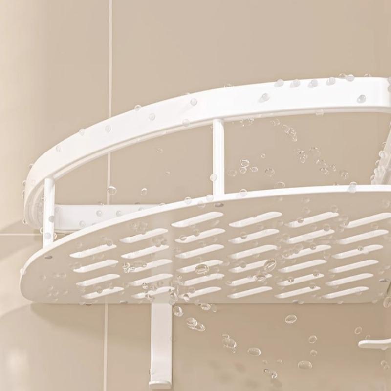 Prateleiras de Banheiro Prateleiras Sem Furos Prateleira de Canto para Chuveiro Organizador de Artigos de Higiene para Chuveiro Organizador de Temperos para Cozinha Acessórios de Banheiro