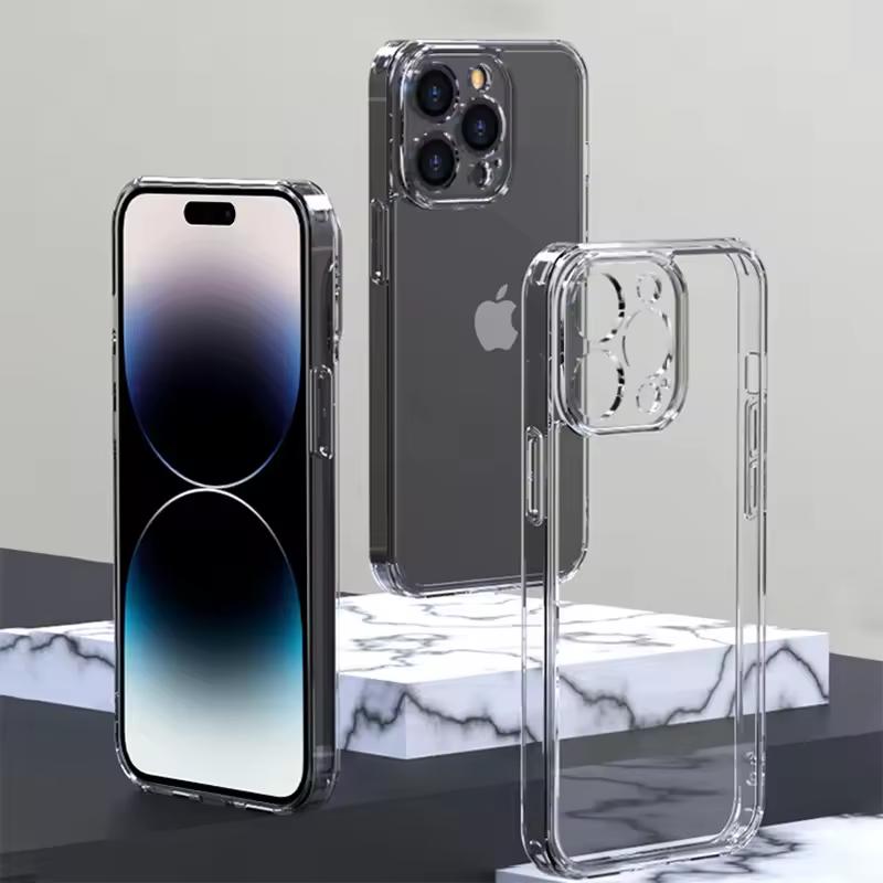 Silicone Transparent Phone Case For APPLE iPhone 16 Pro Max 15 Plus 14 Pro 13 mini 12 11 Clear Soft Back Slim Shockproof Cover
