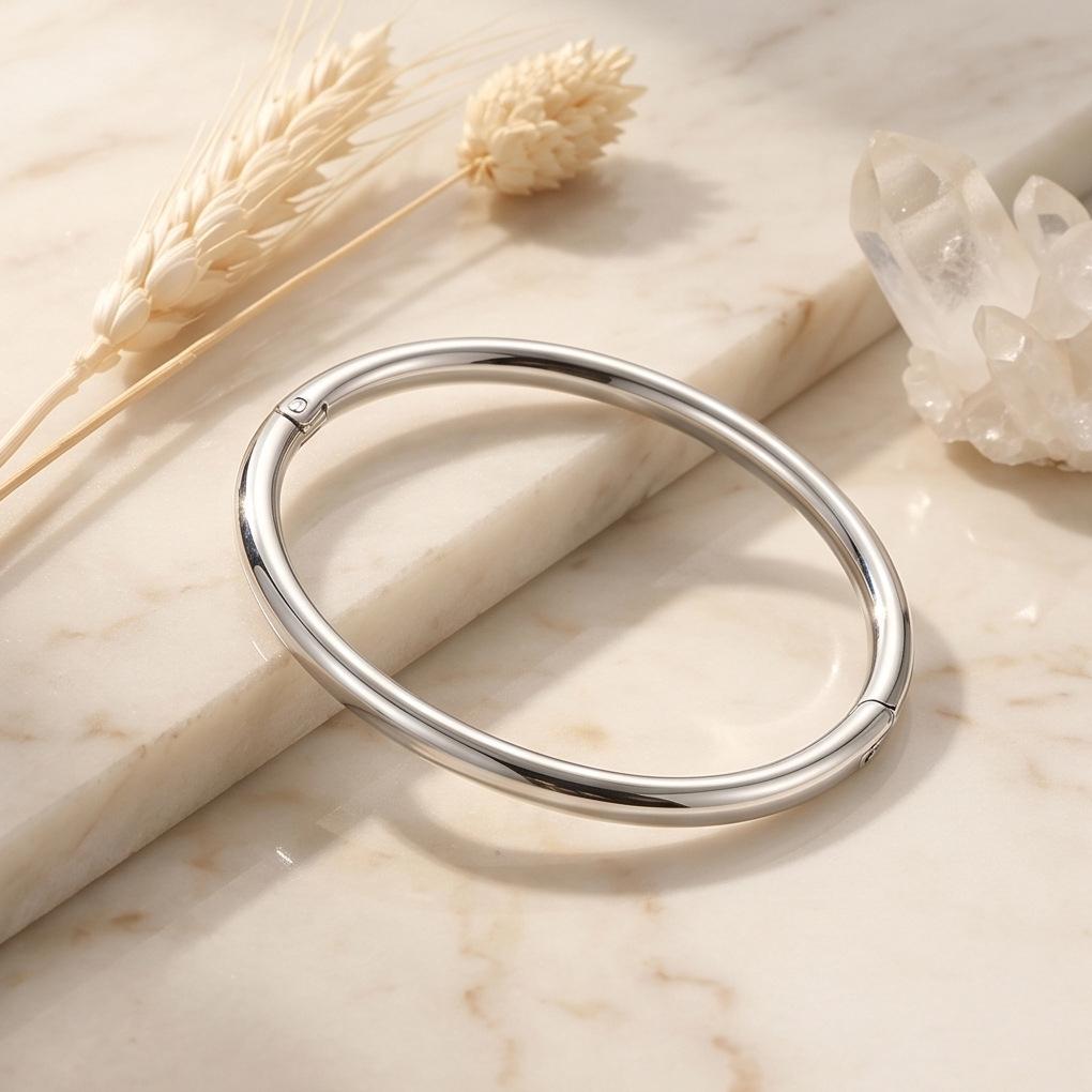 Titanium & Stainless Steel 18K Gold Fashion Bracelet