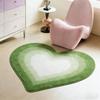 Heart Shape Living Room Decoration Carpet Thick Plush Lounge Floor Mat Fluffy Soft Cloakroom Rug Gradient Color Rugs for Bedroom