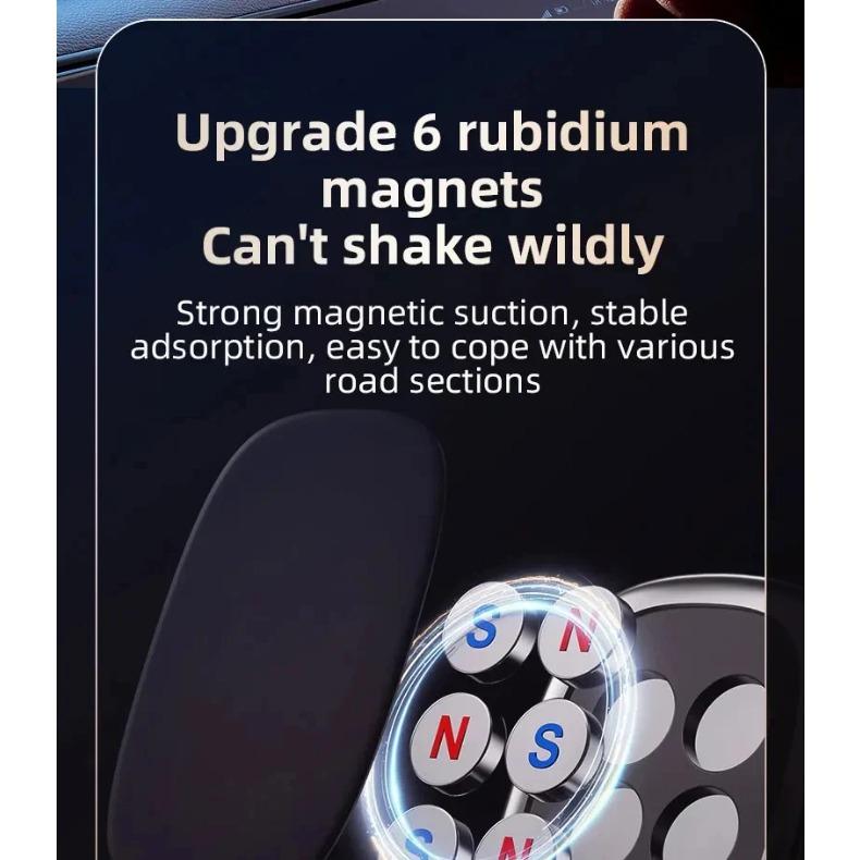 Mini Magnetic Car Phone Holder Rotatable Collapsible Magnet Smartphone Mobile Stand Cell GPS For iPhone Xiaomi Huawei Samsung LG