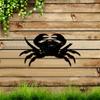 Stylish Metal Crab Wall Art, Wrought Iron Crab Sculpture for Living Room Bedroom Pub Cafe Indoor Outdoor Use, Animal Lover Gift