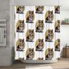 Cute Shiba Inu Dog Shower Curtain Waterproof Bathroom Decor Japanese Dog Lover Gift Washroom Fabric