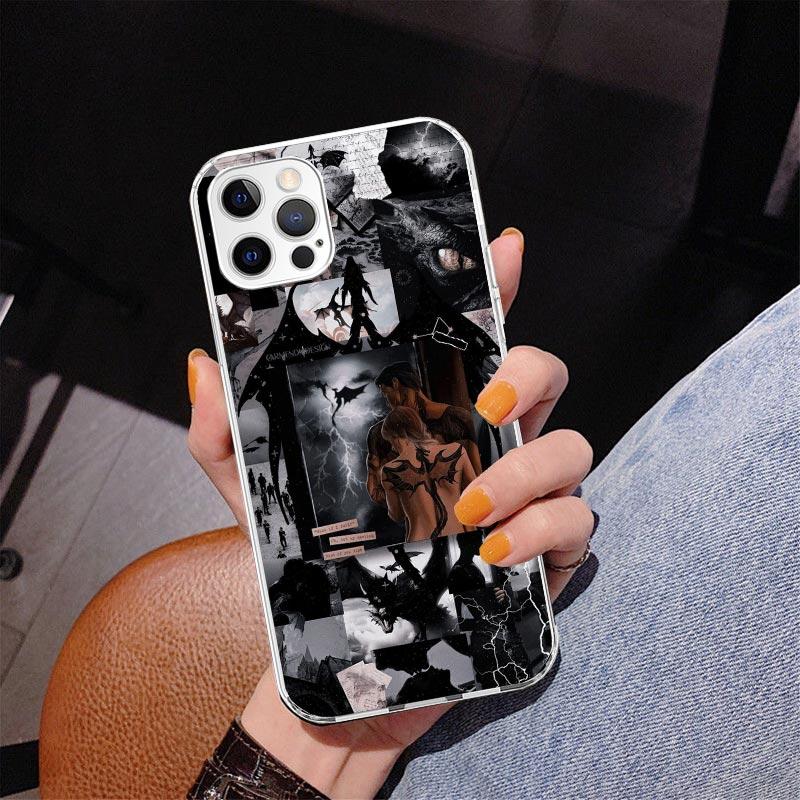 F-Fourth W-Wing Dragon Phone Case For iPhone 13 12 Mini 11 Pro Max XS XR X SE 7 8 Plus 5S 5 6S 6 Gift Print Cover Fundas