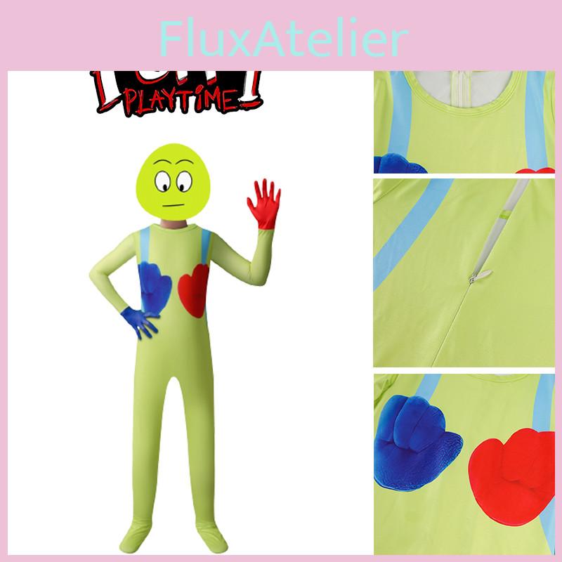 Unisex Poppy Playtime The Player Jumpsuit Costume With Mask For Kids
