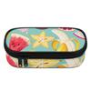 Pencil Pouch Large Capacity 300D Polyester Secure Zipper Closure with Main Compartment Mesh Pocket and Pen Slots for Boys Girls