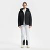 FILA Ski Series Classic Simple Casual Sports Versatile Warm Stain-Resistant Hooded Down Jacket Women outerwear Deep-Black A11W546908FBK