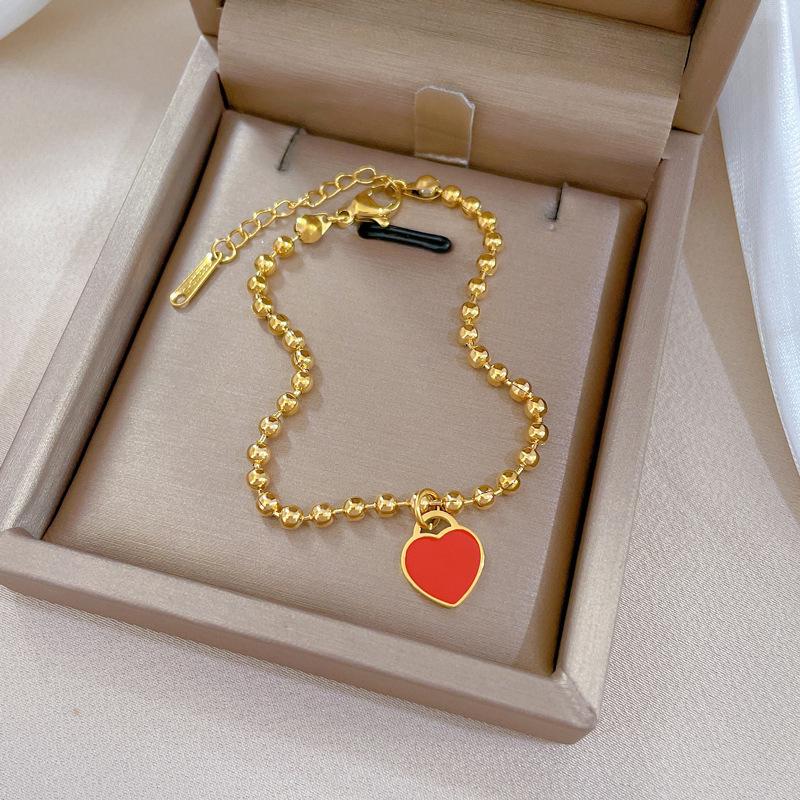 Furnace Real Gold Zircon Hip-Hop Bracelet Gold Fashion Temperament Korean Version Simple Luxury Niche