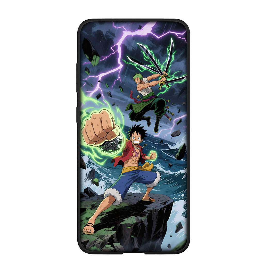 Phone Case for iPhone 17 15 16 Plus Redmi Note 14 12 11 13 Pro Max Huawei P30 P20 Lite OPPO A60 A40 A80 A54 Comics One Pieces Roronoa Zoro Luffy Cover