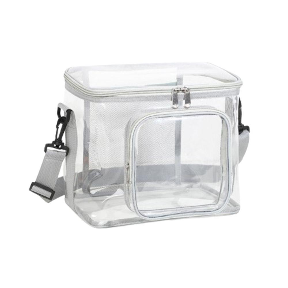 

Waterproof Crossbody Bag Transparent Travel Storage Bag Wash Bags Clear Beach Bag Camping серый