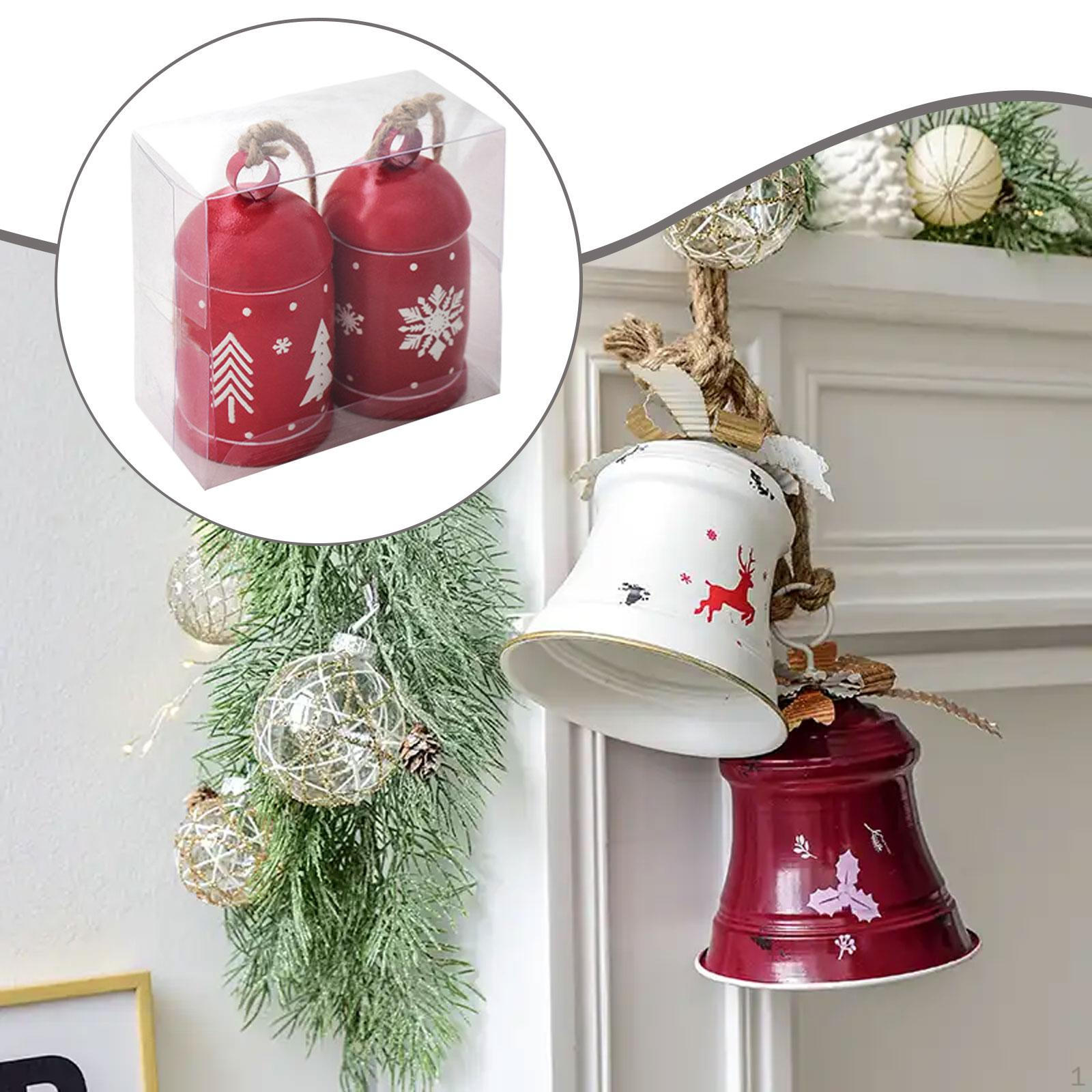 

2 штуки Рождественский декоративный колокольчик, товары для вечеринки, подвеска для украшения интерьера для праздника, стены, окна Snow Tree