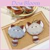 Adorabile Portamonete Portachiavi Peluche Panda Bb Morbidi Accessori per Chiavi nei Colori Arancione, Kaki e Caffè