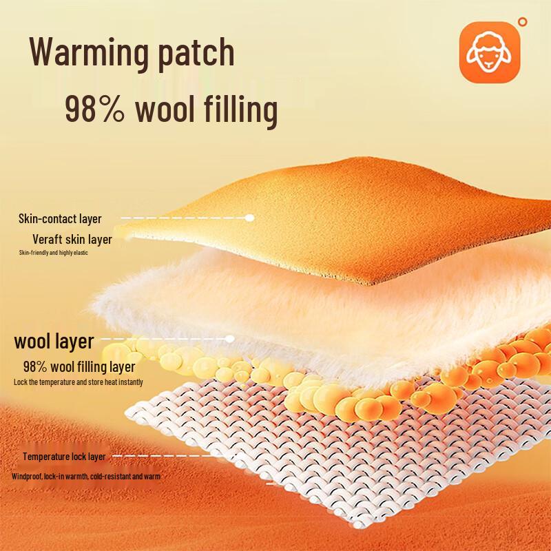 Yiershuang Women's Ultra-Thick Knee-Protecting Thermal Pants