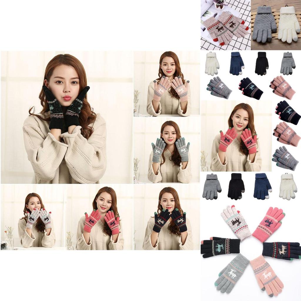 Screen Ladies Touch Gloves High Quality Thermal Warm Winter Tablet Knitted Wool