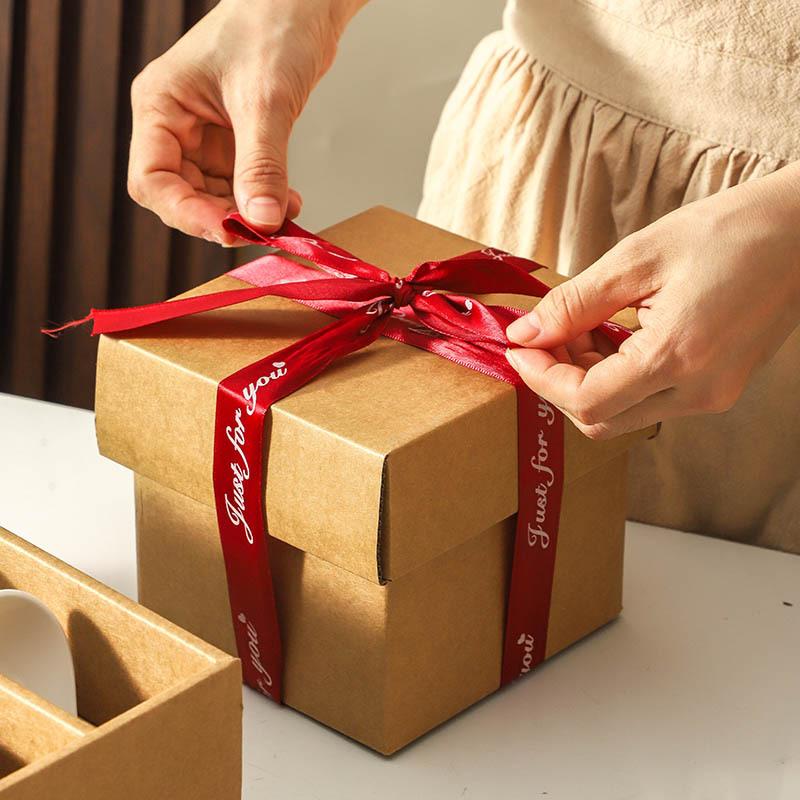 Bowl Set, Red Rose Household Chinese Wedding Housewarming Gift, Ceramic Bowl Wedding Gift Box Set