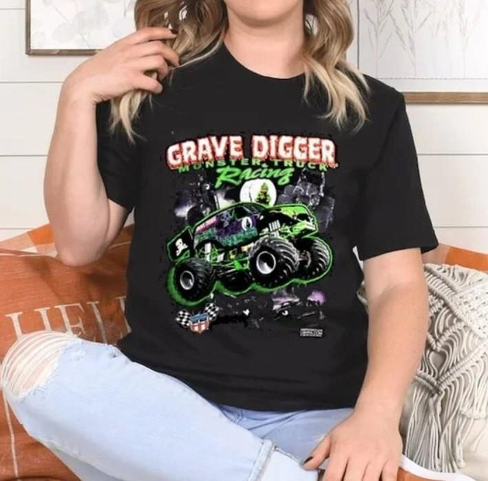 26 Vintage 1994 Grave Digger Monster Jam Trucks Shirt Grave Digger Unisex Shirt Unisex T-Shirt M