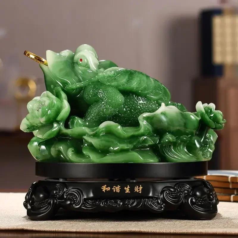 Fortune Gold Toad Ornament Three-legged Toad Shop Company Opening Auspicious Living Room Decor