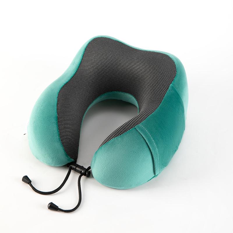 Portable U-Shaped Memory Foam Travel Neck Pillow - Perfect for Airplanes, High-Speed Rail, Office Naps & Cervical Support