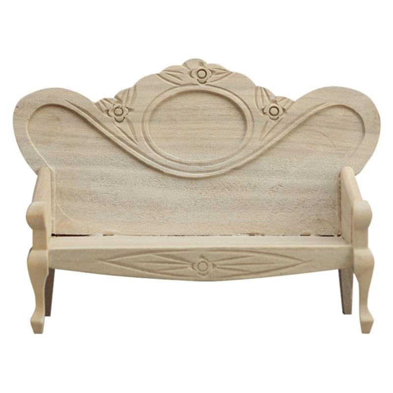 

Винтажный диван-кресло для кукольных домиков, идеально подходящий для миниатюрной гостиной и домашнего ландшафта, реалистичный декор для кукольных домиков масштаба 1/12 1